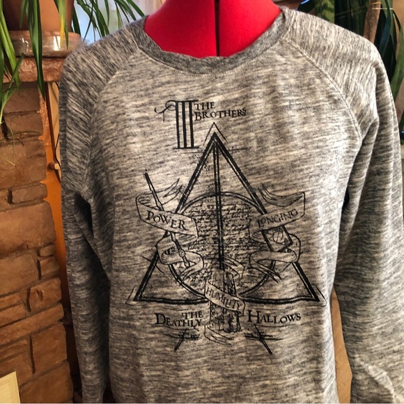 Wizarding World Harry Potter Universe Sweatshirt Zip Deathly Hallows S - Picture 2 of 8